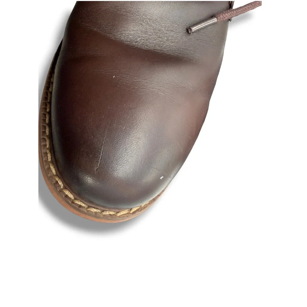 Florsheim Men's Brown Leather Chukka Boots Size 7.5 Lace-Up Ankle Boots